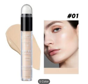 5 Colors Eye Concealer Stick, Covering Dark Circles And Blemish Long-lasting Natural Body And Facial Contouring Brightening Concealer Liquid