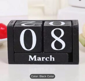 1pc Simple Long Wooden Calendar 